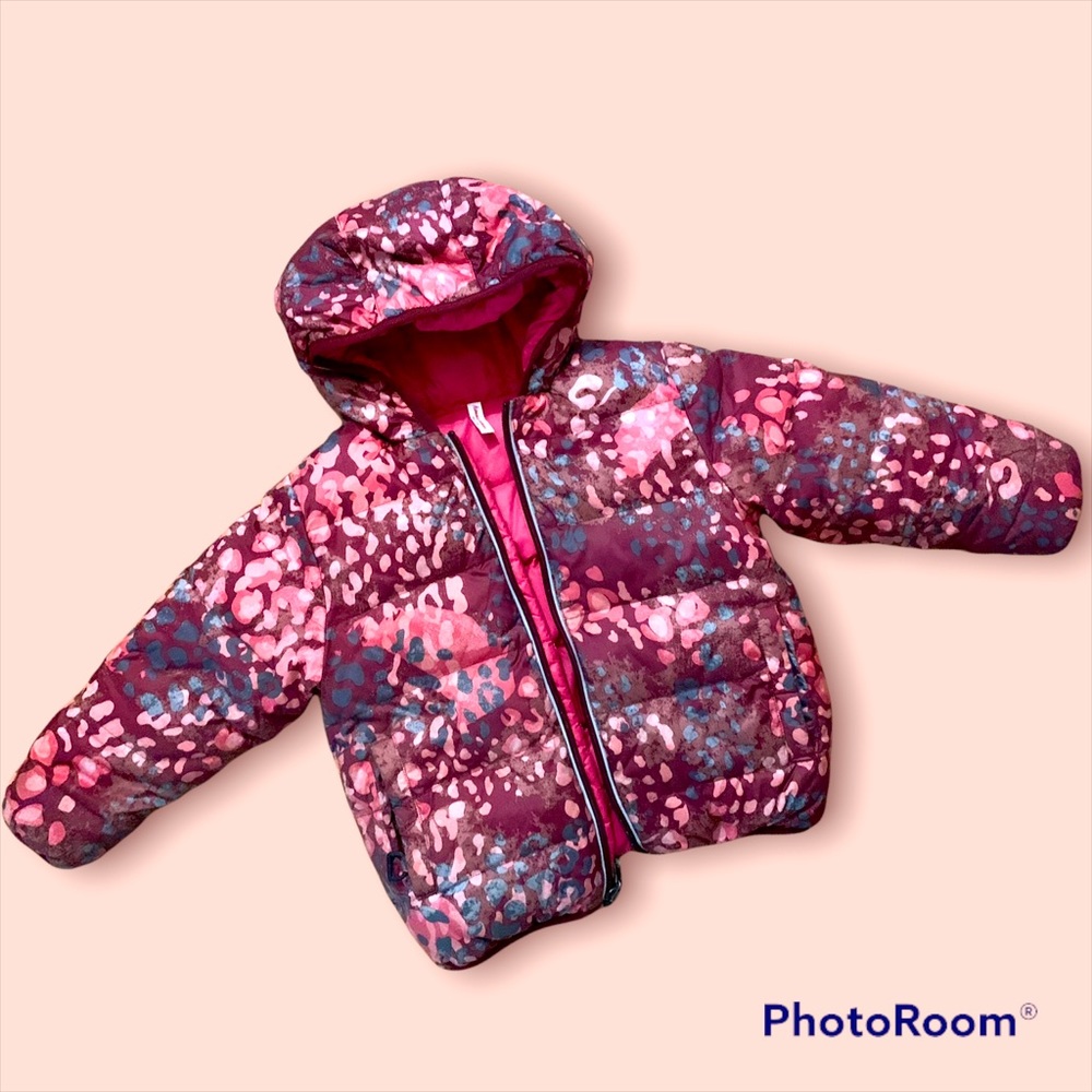 Hanna Anderson puffer coat girl size 110